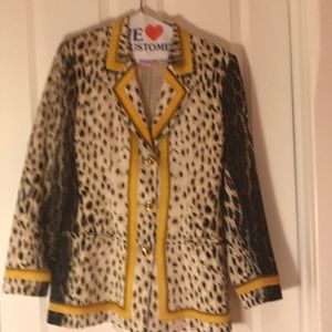 Vintage Escada leopard blazer